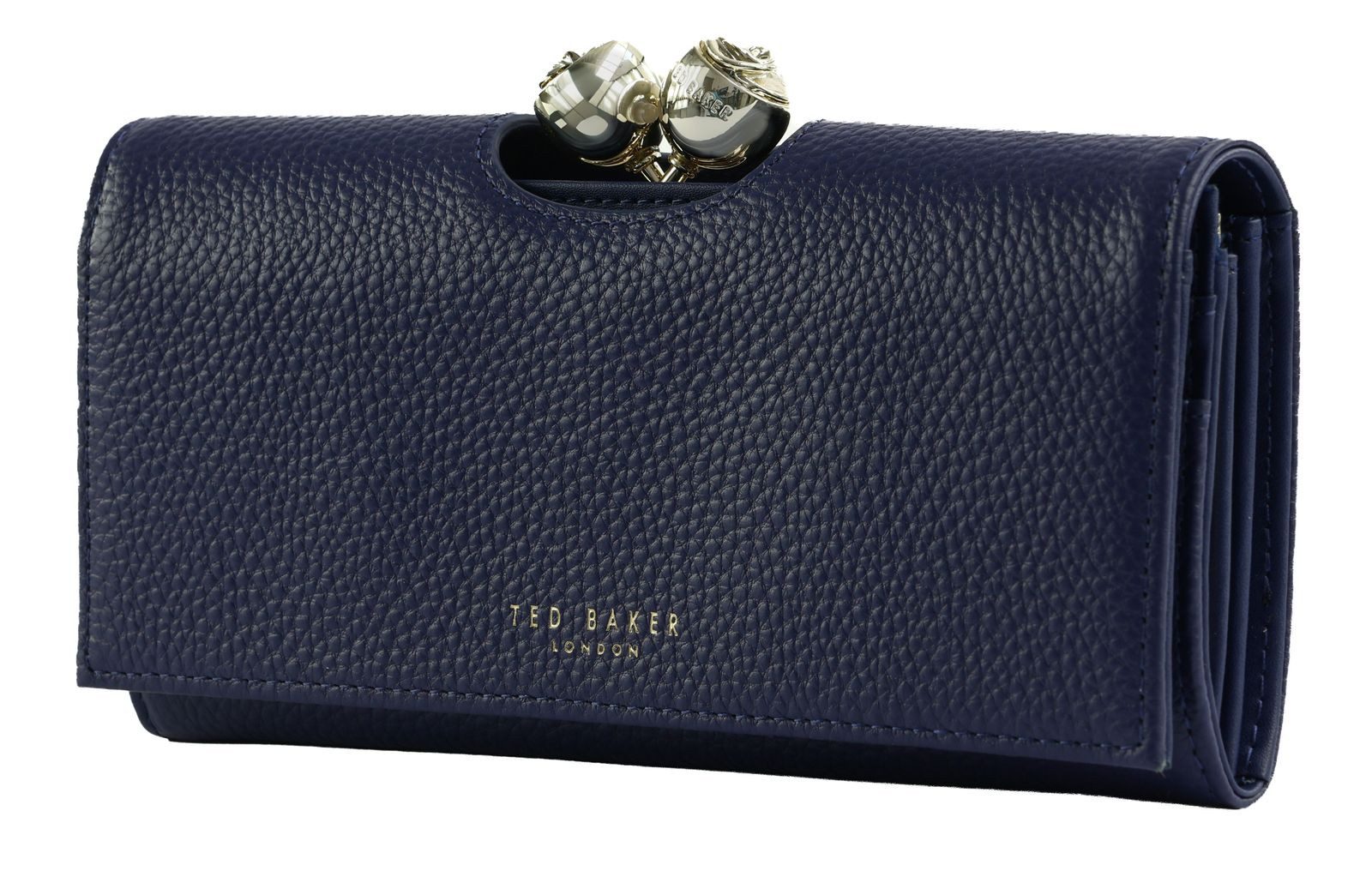 Ted Baker Geldbörse Rose Detail Leather Large Bobble Purse, aus echtem Rindsleder
