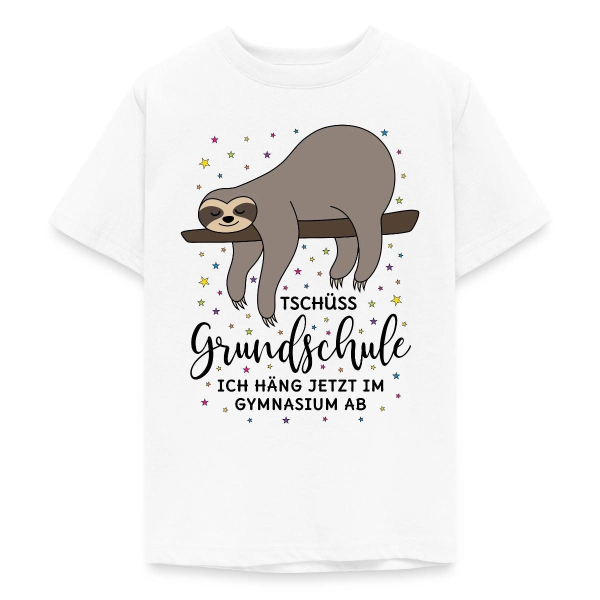 T-Shirt Tschüss Grundschule Faultier Grundschulabschluss Teenager T-Shirt