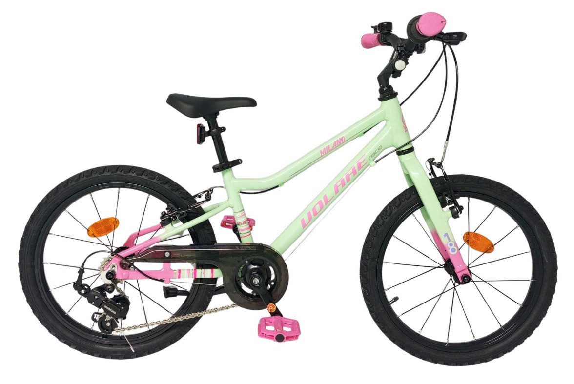 Volare Kinderfahrrad, 6 -Gang Kettenschaltung, Kinderfahrrad Milano 20 Zoll