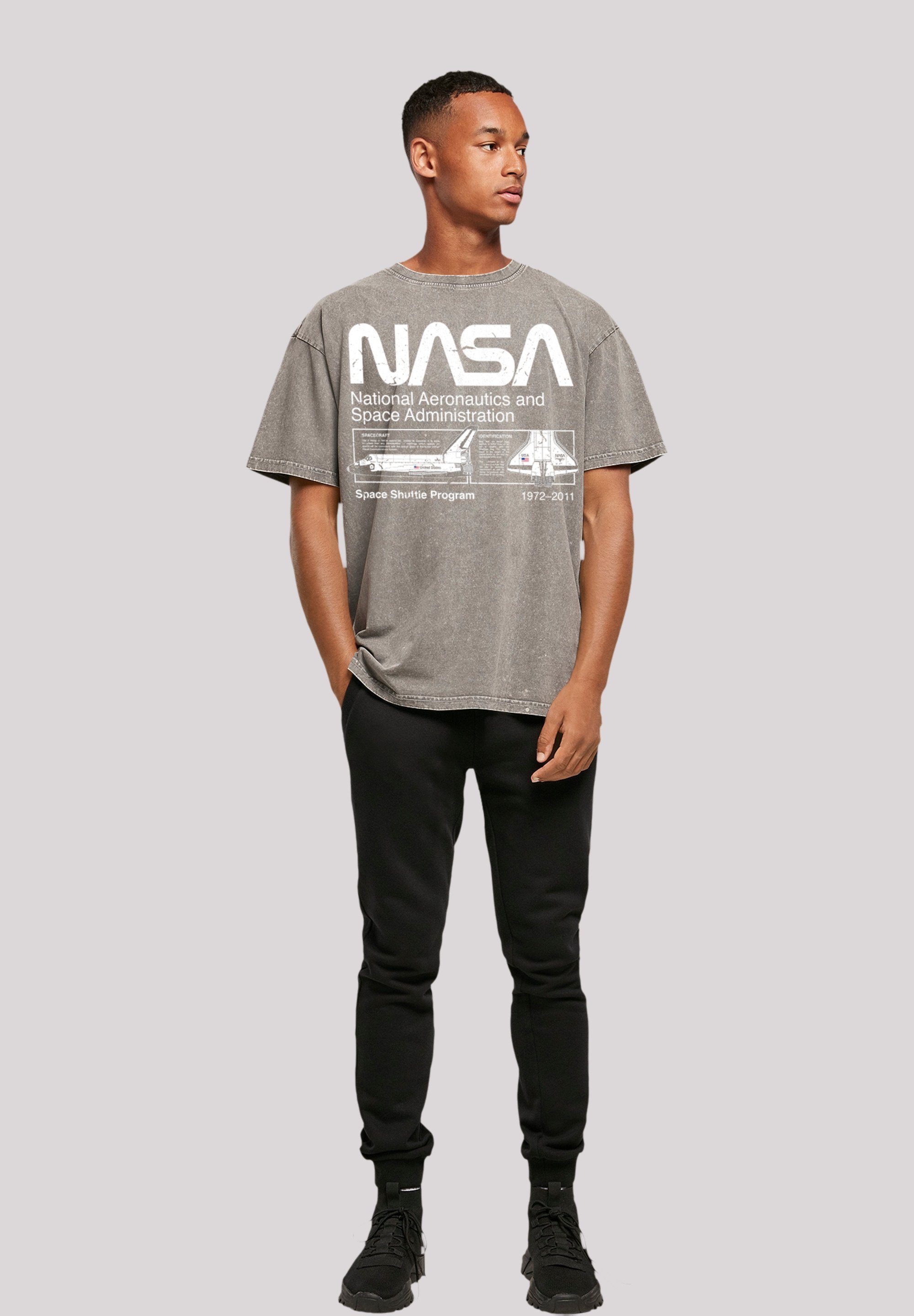 Classic T-Shirt Space Asphalt Shuttle Print F4NT4STIC