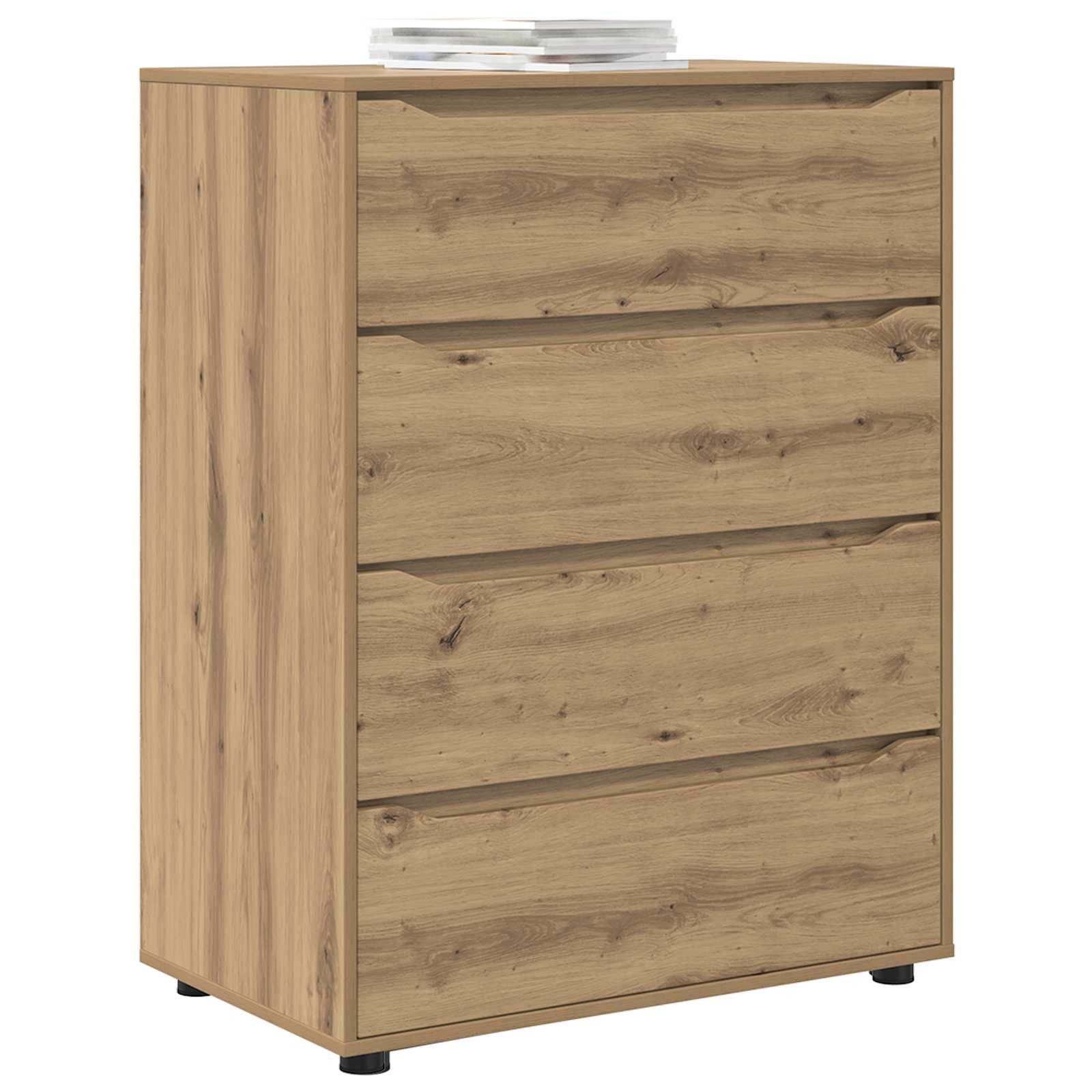 vidaXL Schranksystem Stauraumschränke 80 x 48 x 105 cm Holzwerkstoff Artisan-Eiche (1-St)