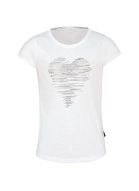Trigema T-Shirt TRIGEMA T-Shirt mit glitzerndem Herz-Motiv (1-tlg)