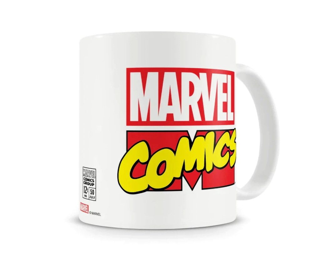 heo Tasse Marvel Comic Logo, 1-tlg., Offiziell lizenzierter Marvel Merchandise-Artikel