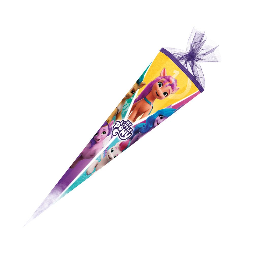 Schultüte Nestler Schultüte My little Pony Generation 5 eckig mit Tüllverschluss
