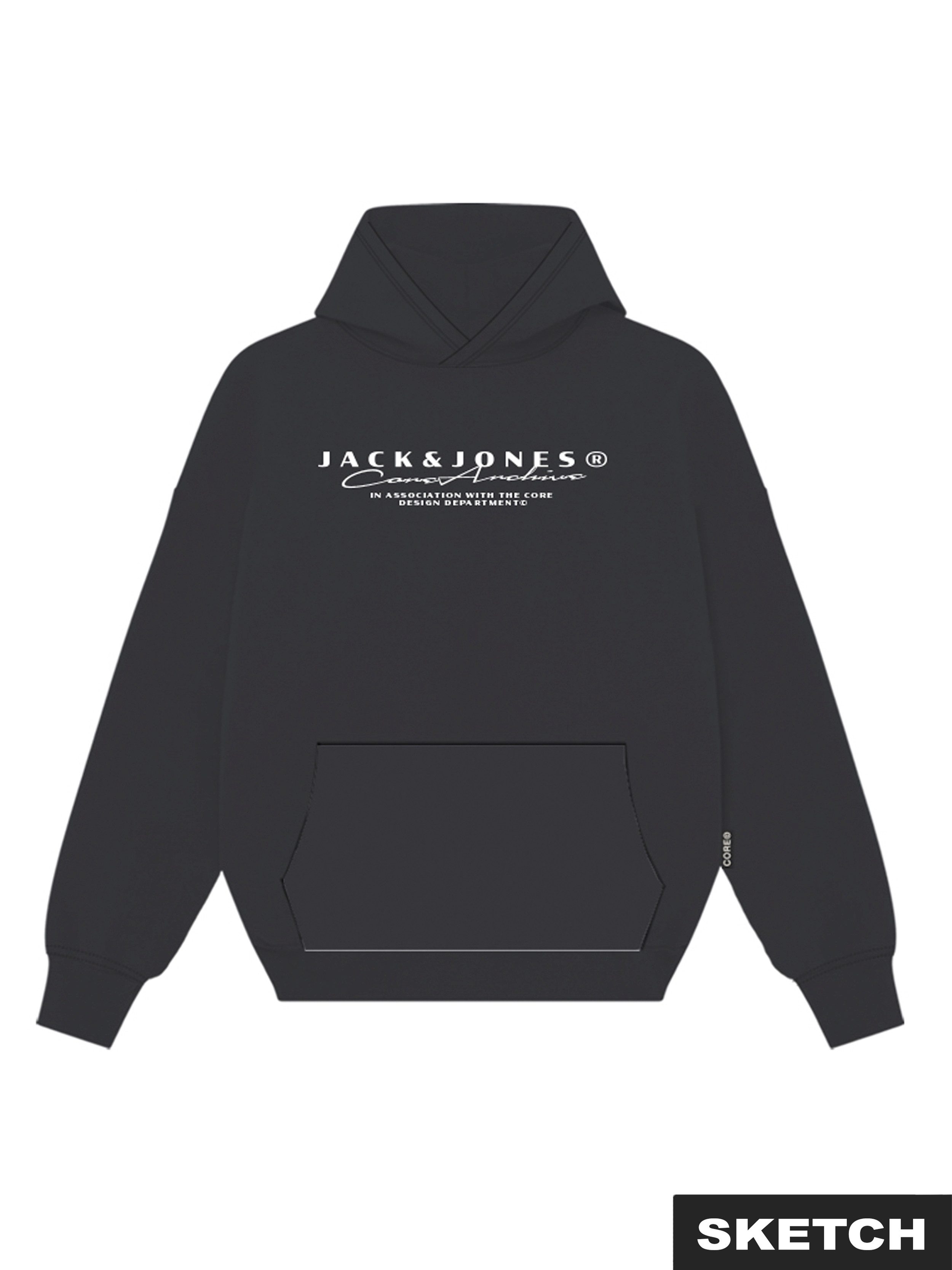 Jack & Jones Kapuzensweatshirt JCOPOINT BRANDING SWEAT HOOD FST günstig online kaufen