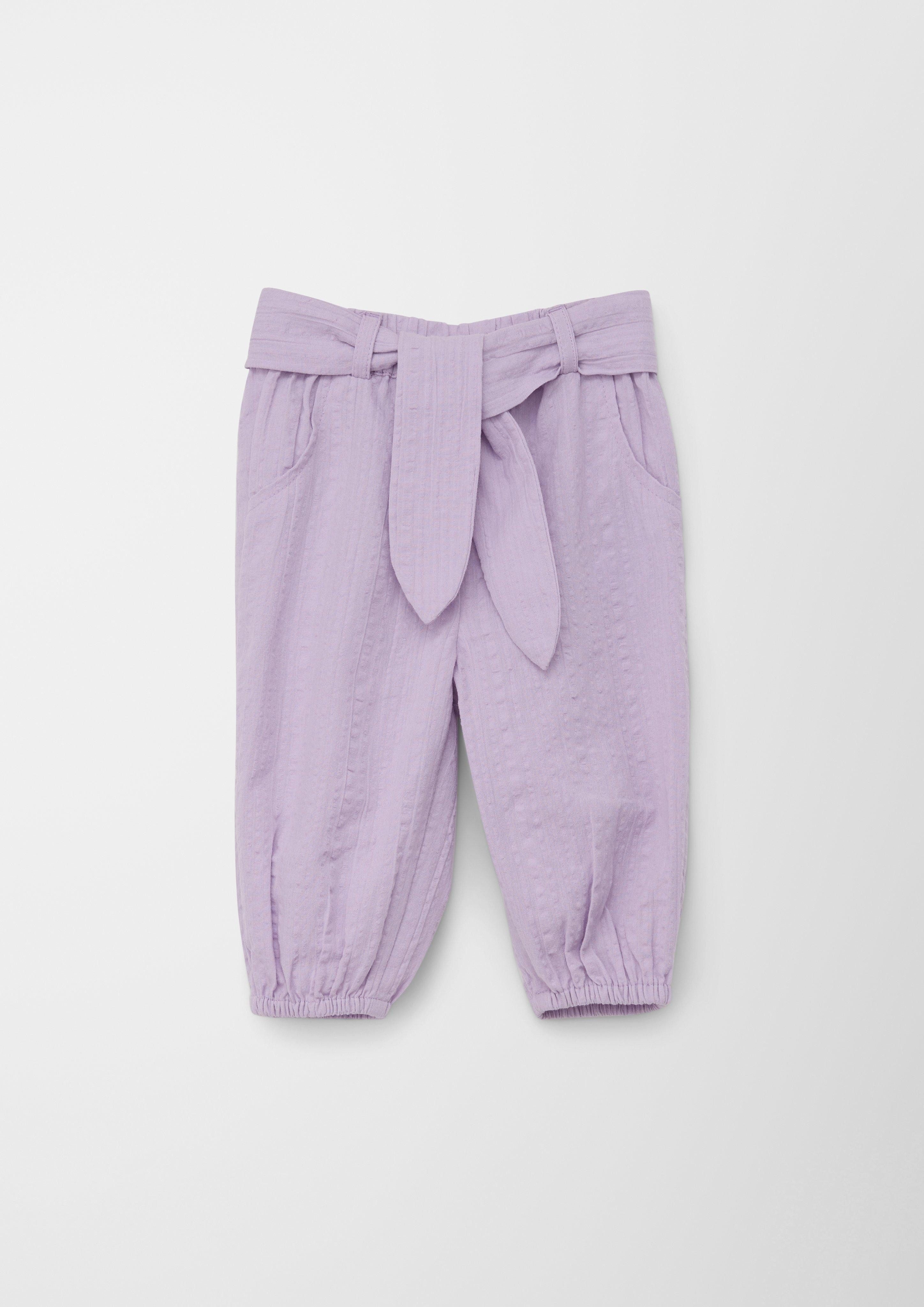 s.Oliver Stoffhose Baumwollhose mit Crêpe-Struktur günstig online kaufen
