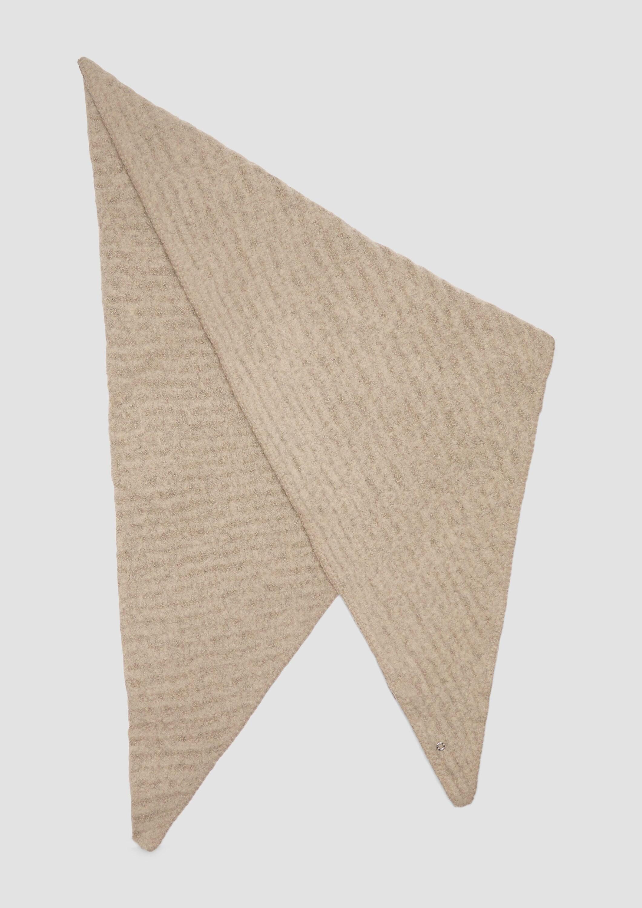 s.Oliver Schal Tuch, Triangel-Schal mit Strickmuster günstig online kaufen