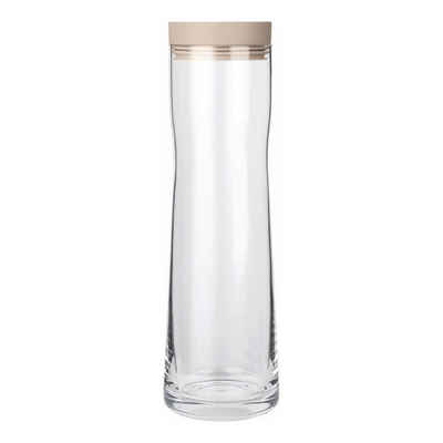 blomus Wasserkaraffe Wasserkaraffe SPLASH Karaffe Edelstahl poliert Glas klar Silikon nomad, (kein-set)