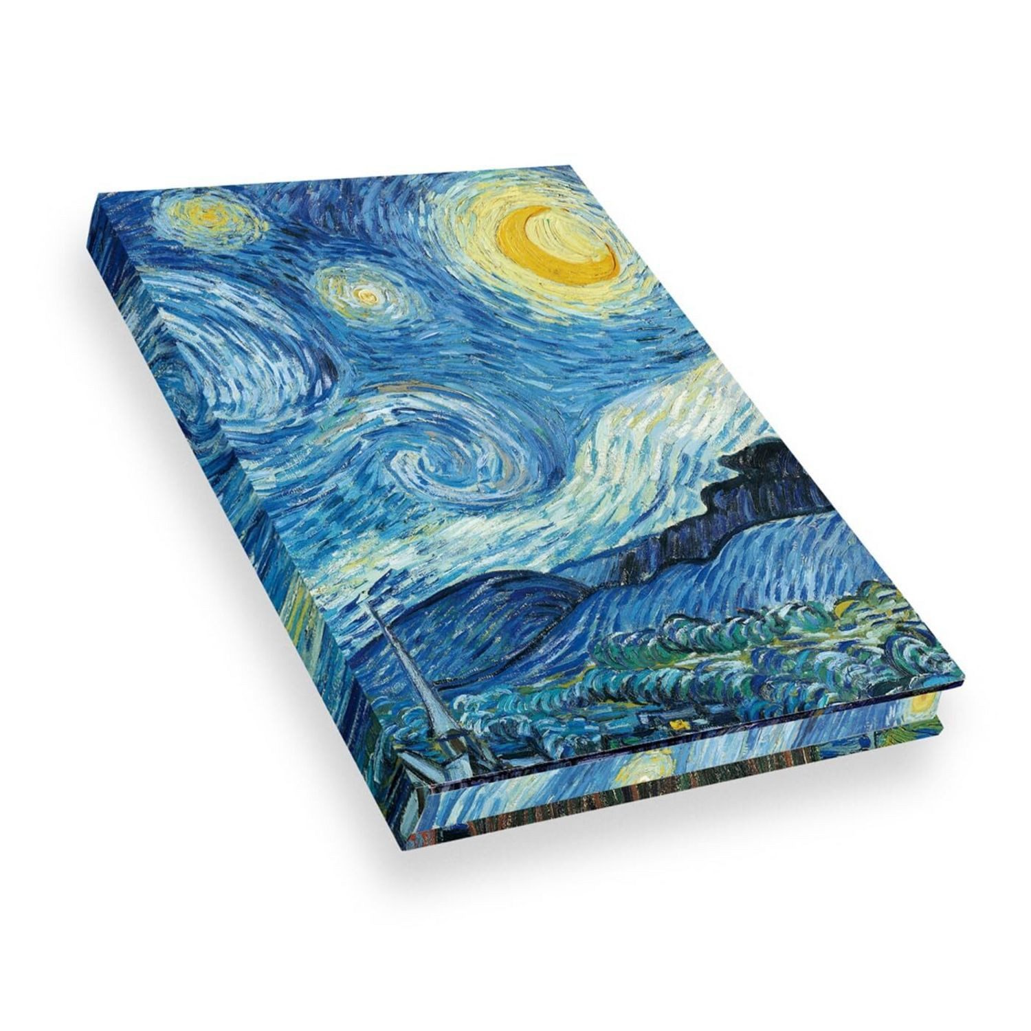Notizbuch Echtleinen Van Gogh Die Sternennacht / diverse