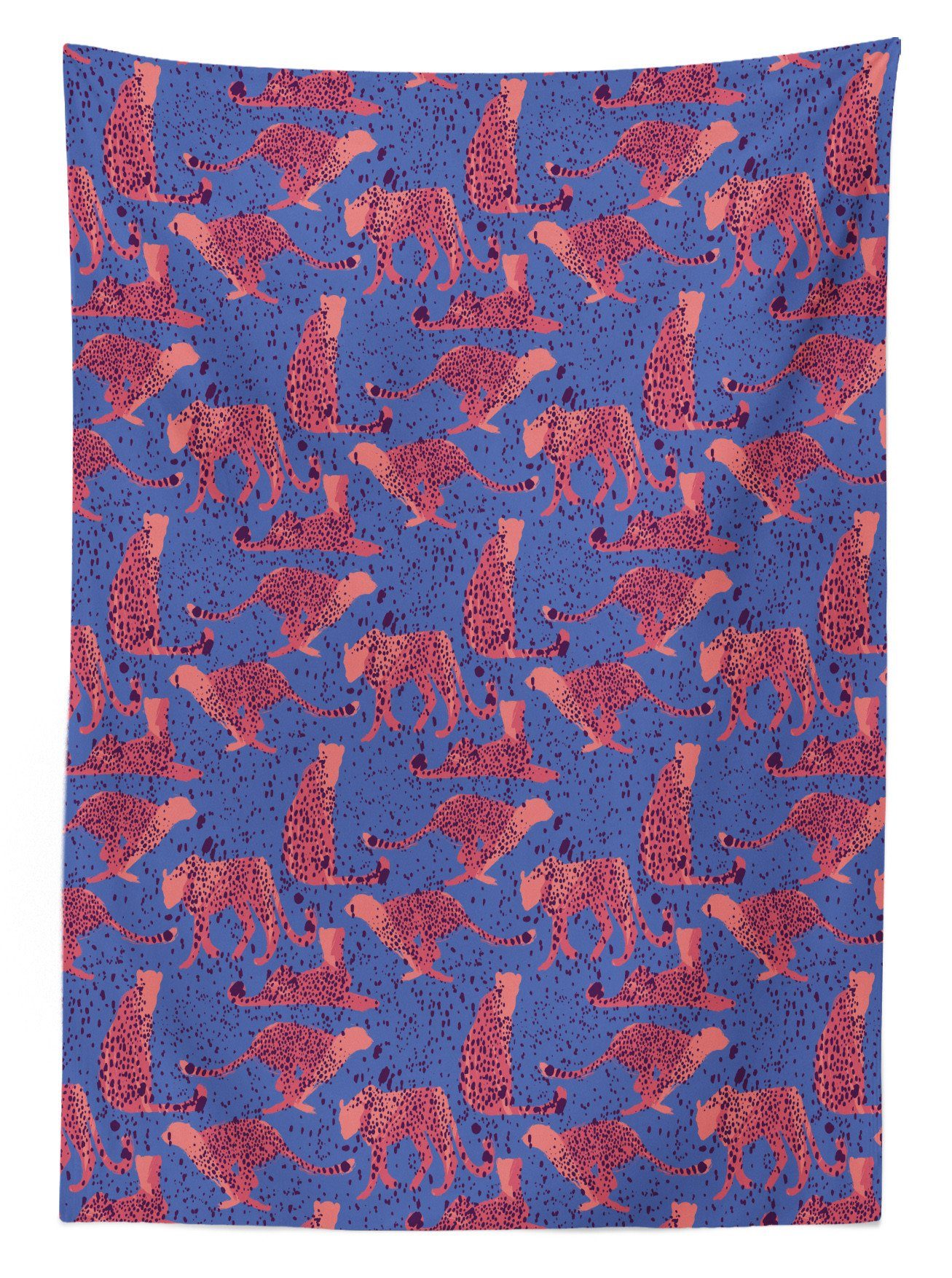 Abakuhaus Tischdecke Waschbar Klare geeignet Außen Bereich Farben, den Für Afrikanische Tiere Geparden-Muster Farbfest