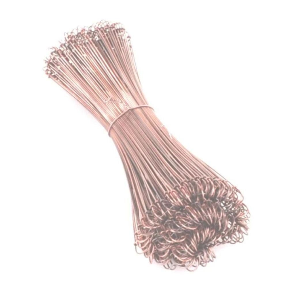 Deiss DEISS Drahtschlingen zum Verschließen von Müllsäcken, verkupfert, Bandschlinge