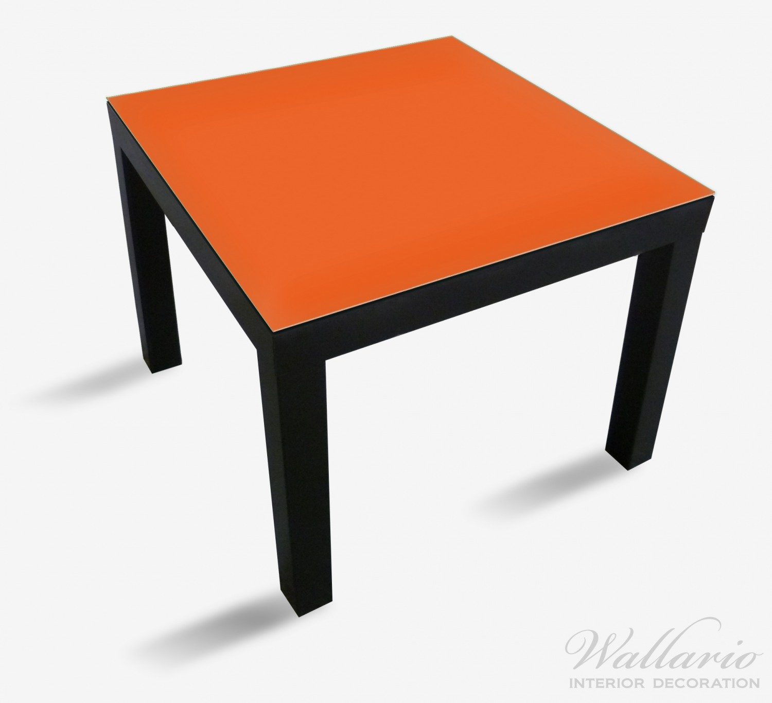 St), Lack geeignet Orange Tischplatte für Tisch (1 Wallario Ikea
