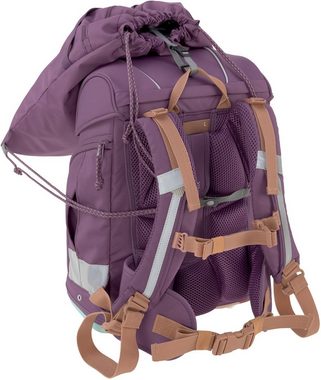 LÄSSIG Schulranzen Unique, Boxy, Purple (Set, 7-tlg), PETA-approved vegan; aus recyceltem Material