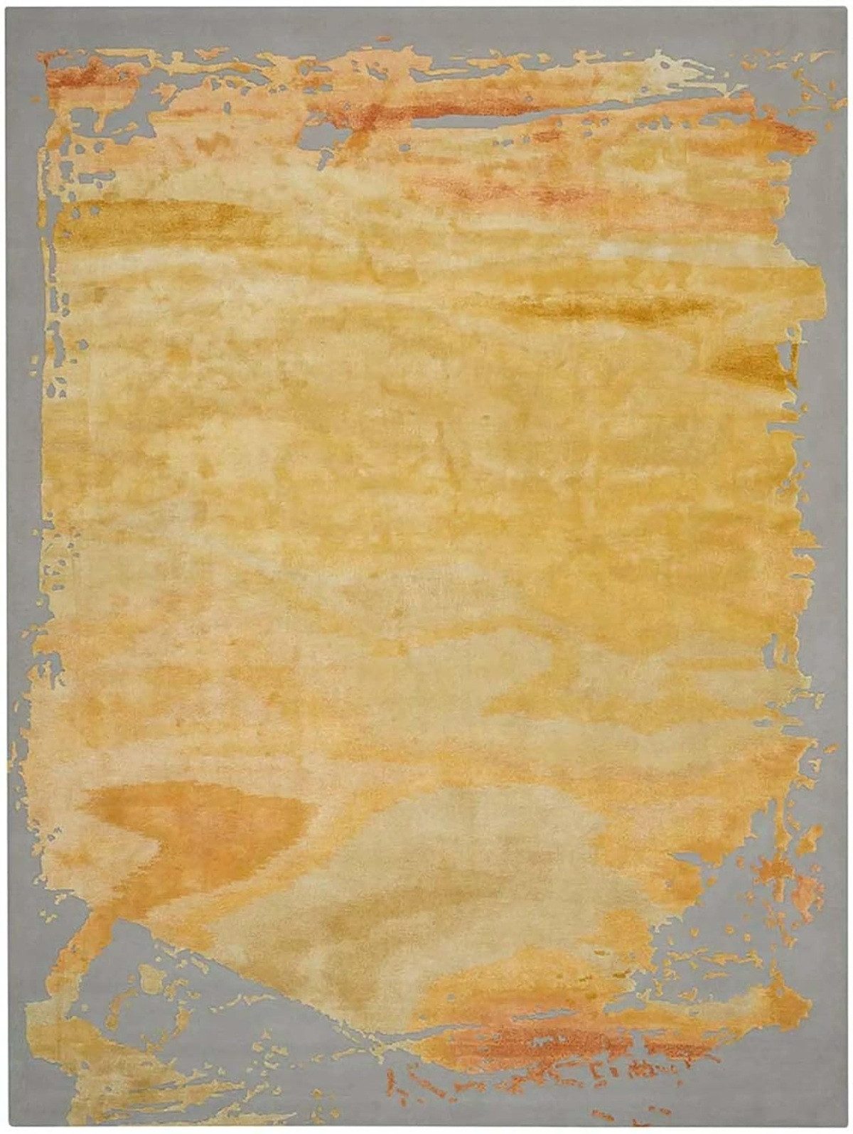 Ready Rugs Designteppich Handgetufteter moderner gelber Teppich