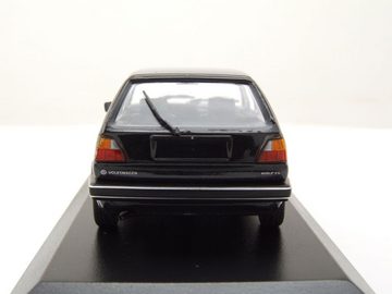 Maxichamps Modellauto VW Golf 2 1985 schwarz metallic Modellauto 1:43 Maxichamps, Maßstab 1:43