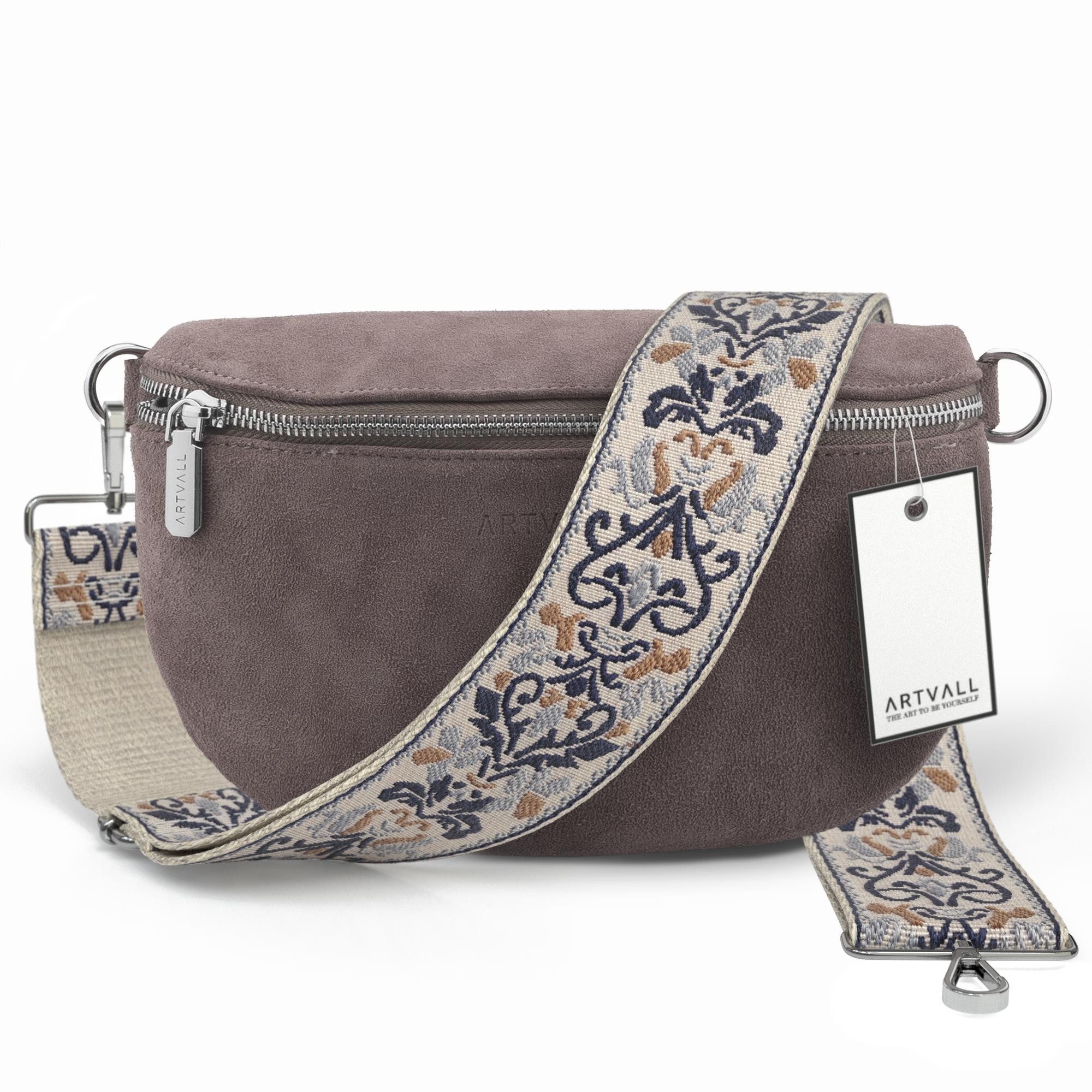 ARTVALL Umhängetasche Wildleder Handtasche Brusttasche Crossbody günstig online kaufen