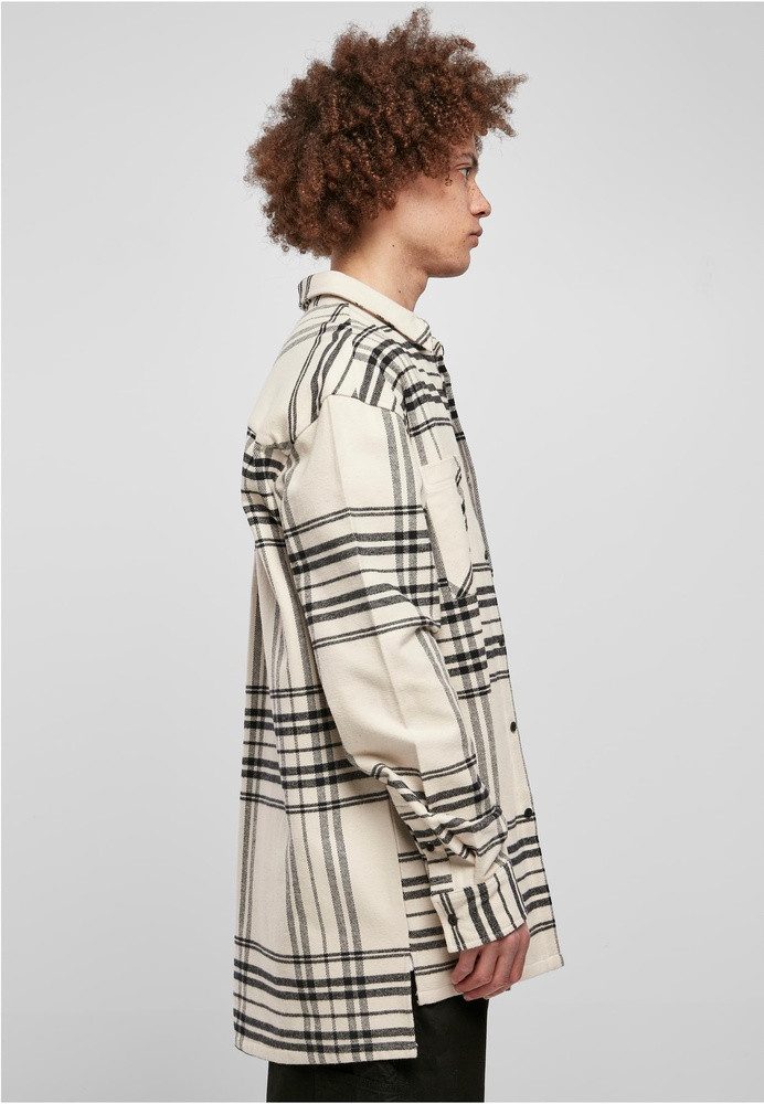URBAN CLASSICS Langarmhemd Long Oversized Checked Summit Shirt