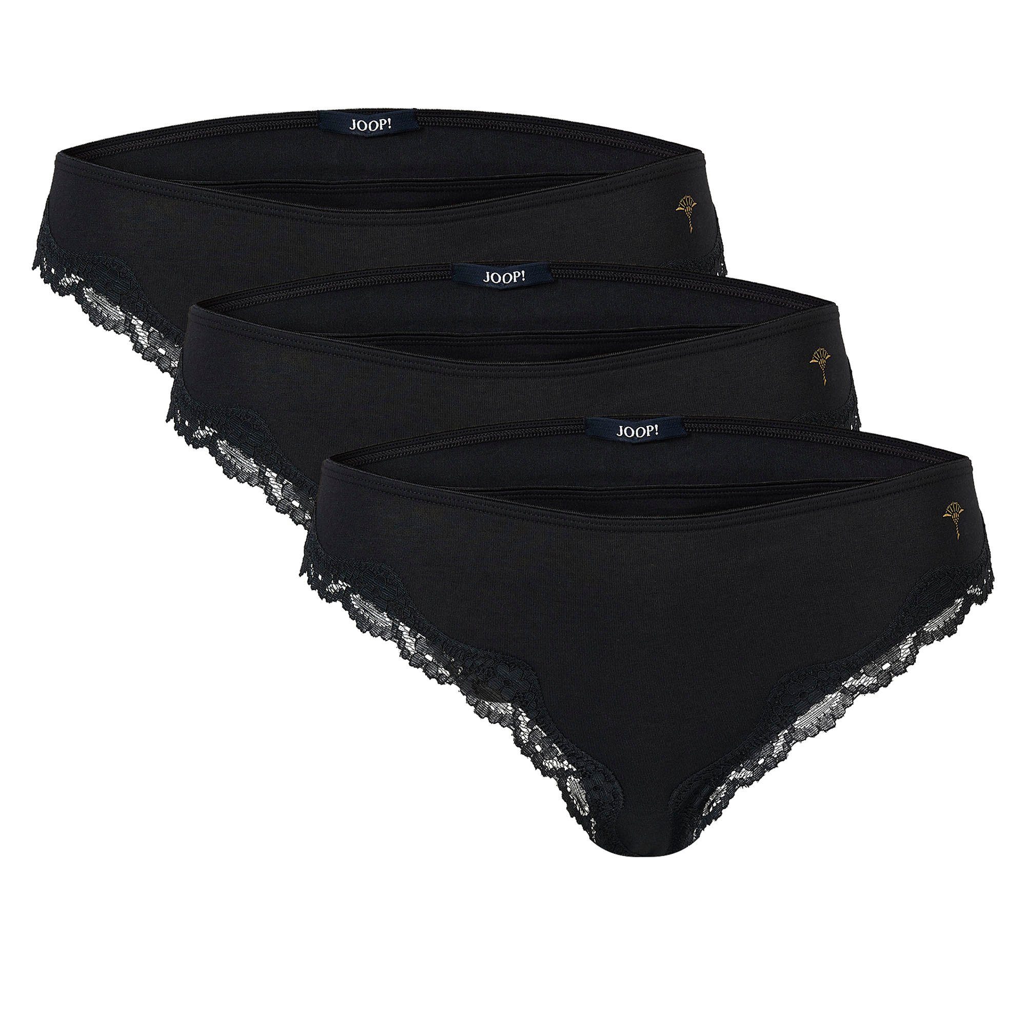 JOOP! Slip Damen Slip 3er Pack Baumwolle Multipack (Packung, 3er Pack)