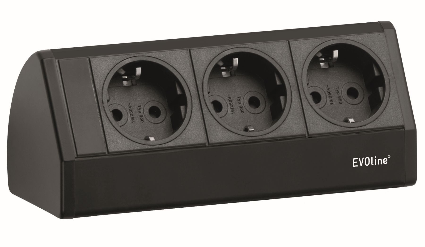 Schulte Elektrotechnik Evoline Dock Cuisine podpultová zásuvka, 3-cestná kuchynská zásuvka Mehrfachsteckdose