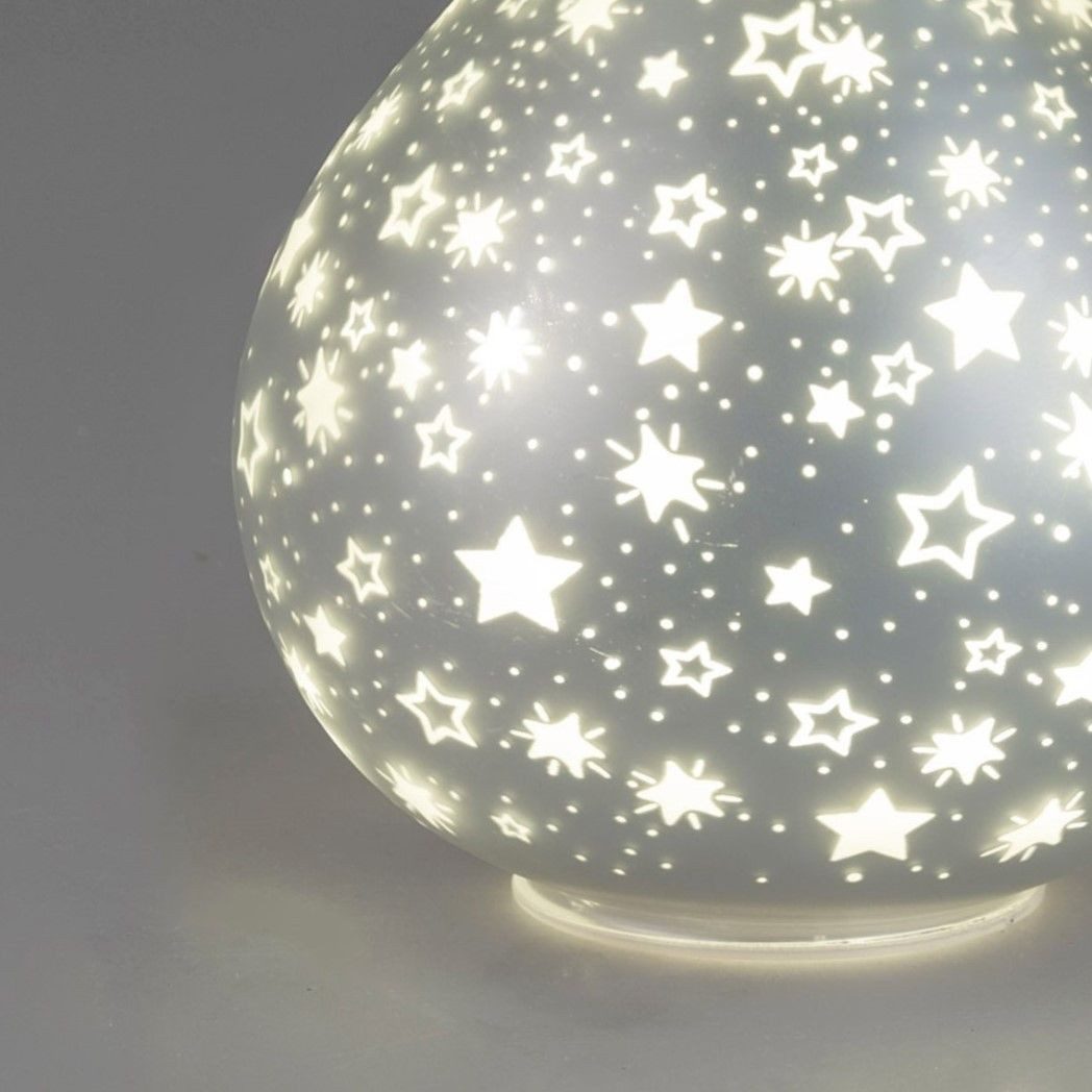formano Nachttischlampe Silver Stars, Mit Timerfunktion, Silber, Motiv: Ste günstig online kaufen