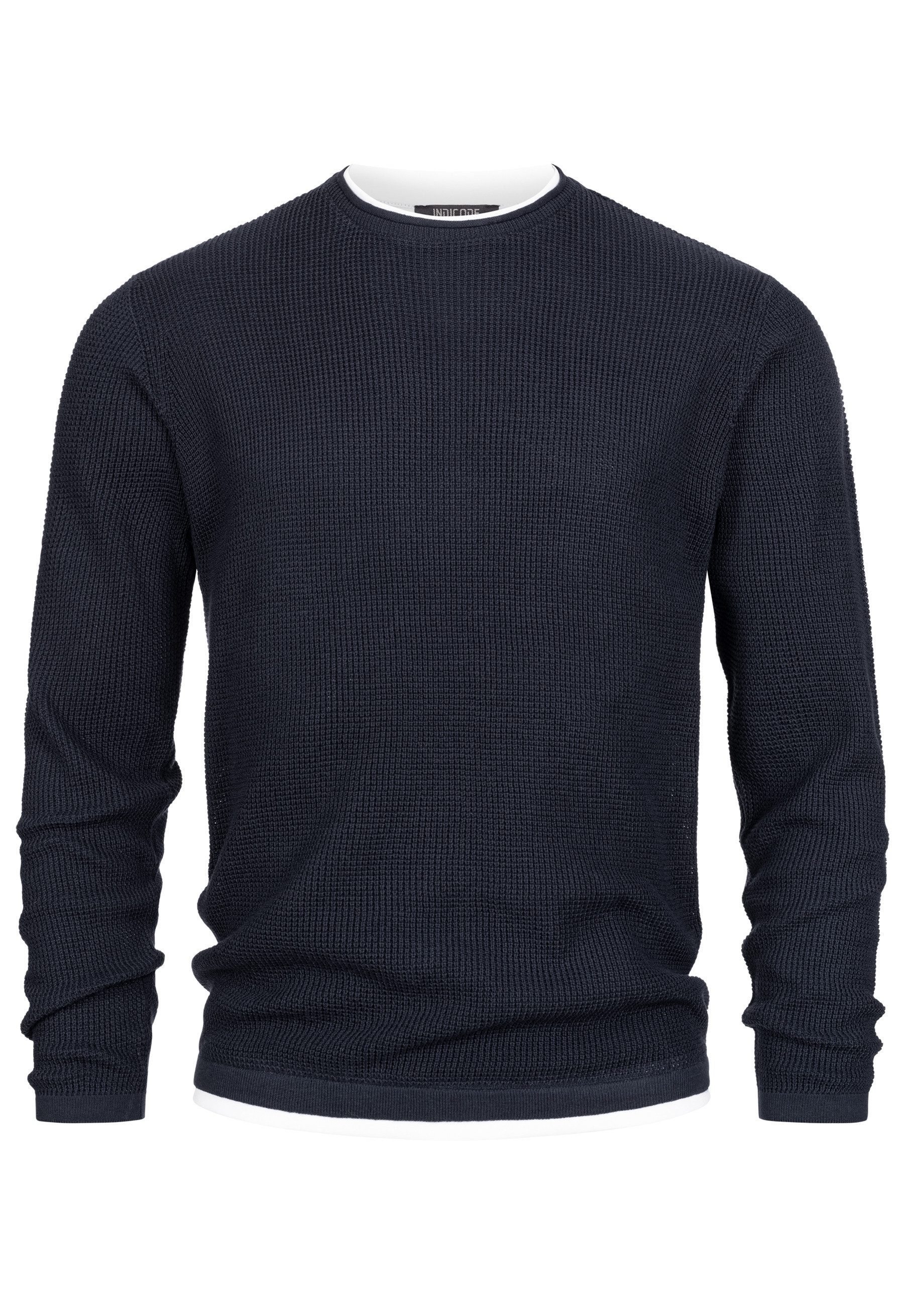 Indicode Strickpullover Herren INVillads Pullover Herrenpullover Strickpull günstig online kaufen