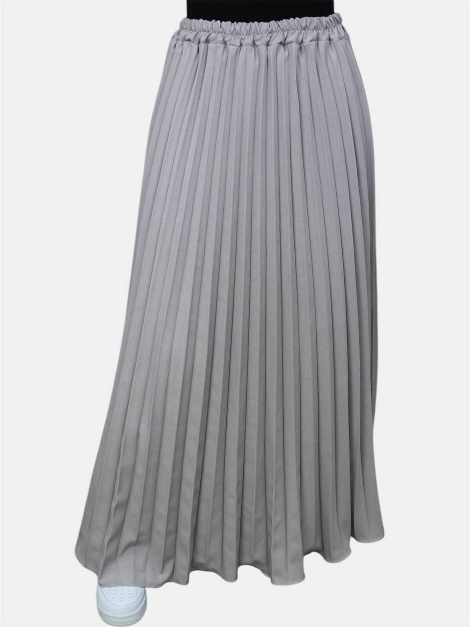 Aymasal Plisseerock Plissee-Maxirock Faltenrock elastischer Bund günstig online kaufen
