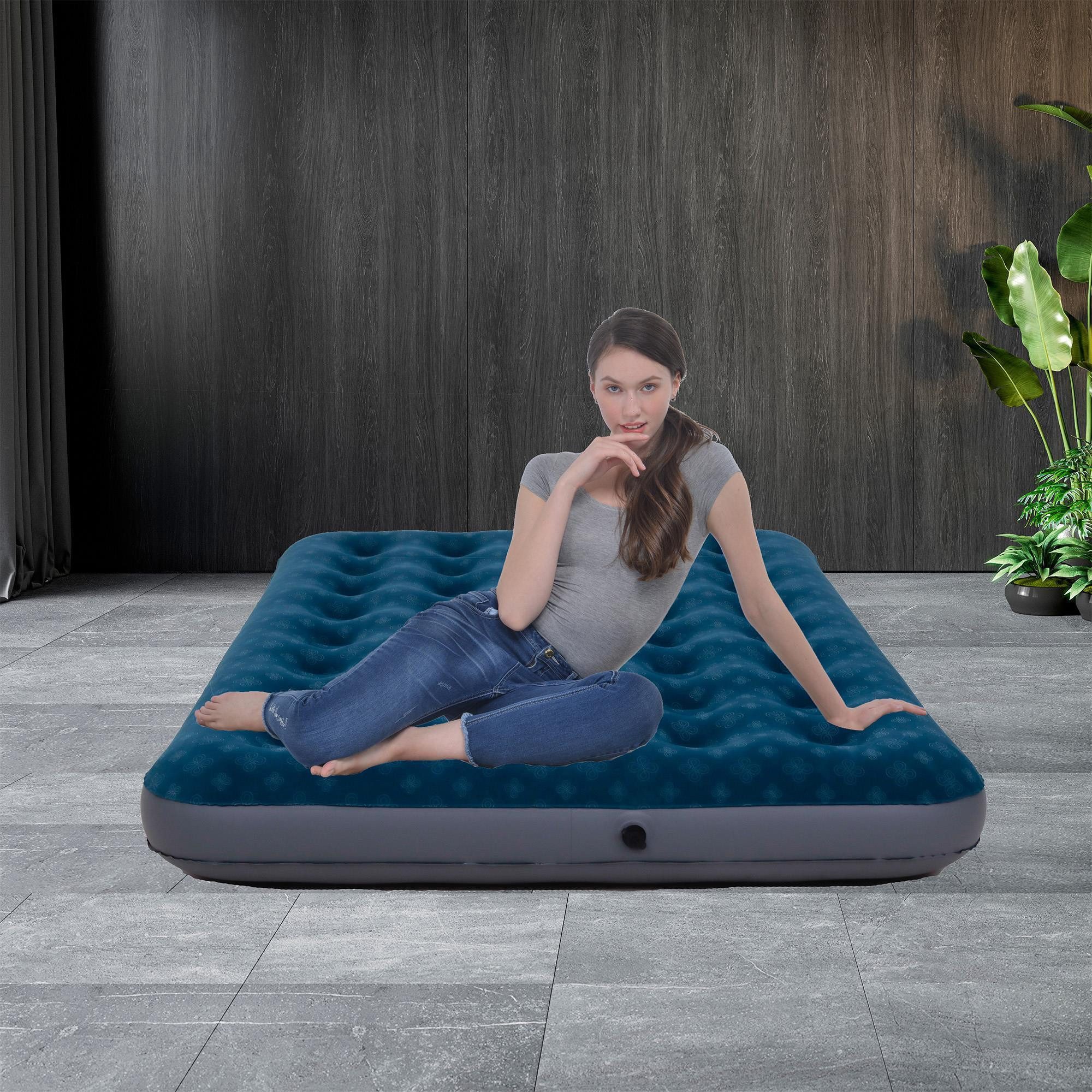 Avenli Luftbett Campingbett aufblasbar 191x137x22 cm, günstig online kaufen