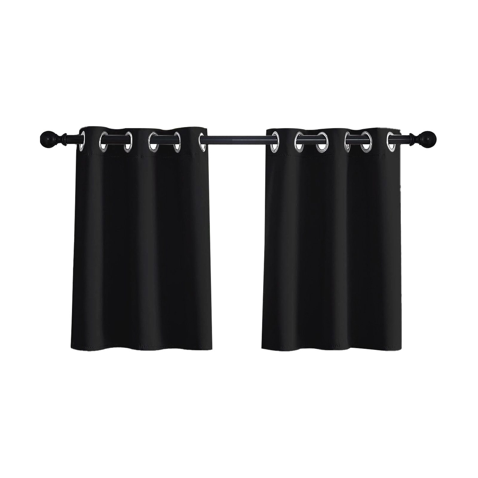 Jibenhome Scheibengardine Bistrogardine Kurzgardinen mit Ösen Vorhang Blick günstig online kaufen