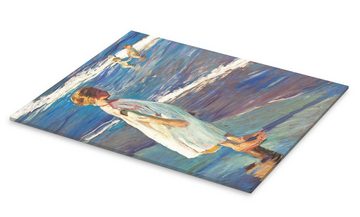 Posterlounge Acrylglasbild Joaquín Sorolla y Bastida, Mädchen, Badezimmer Maritim Malerei