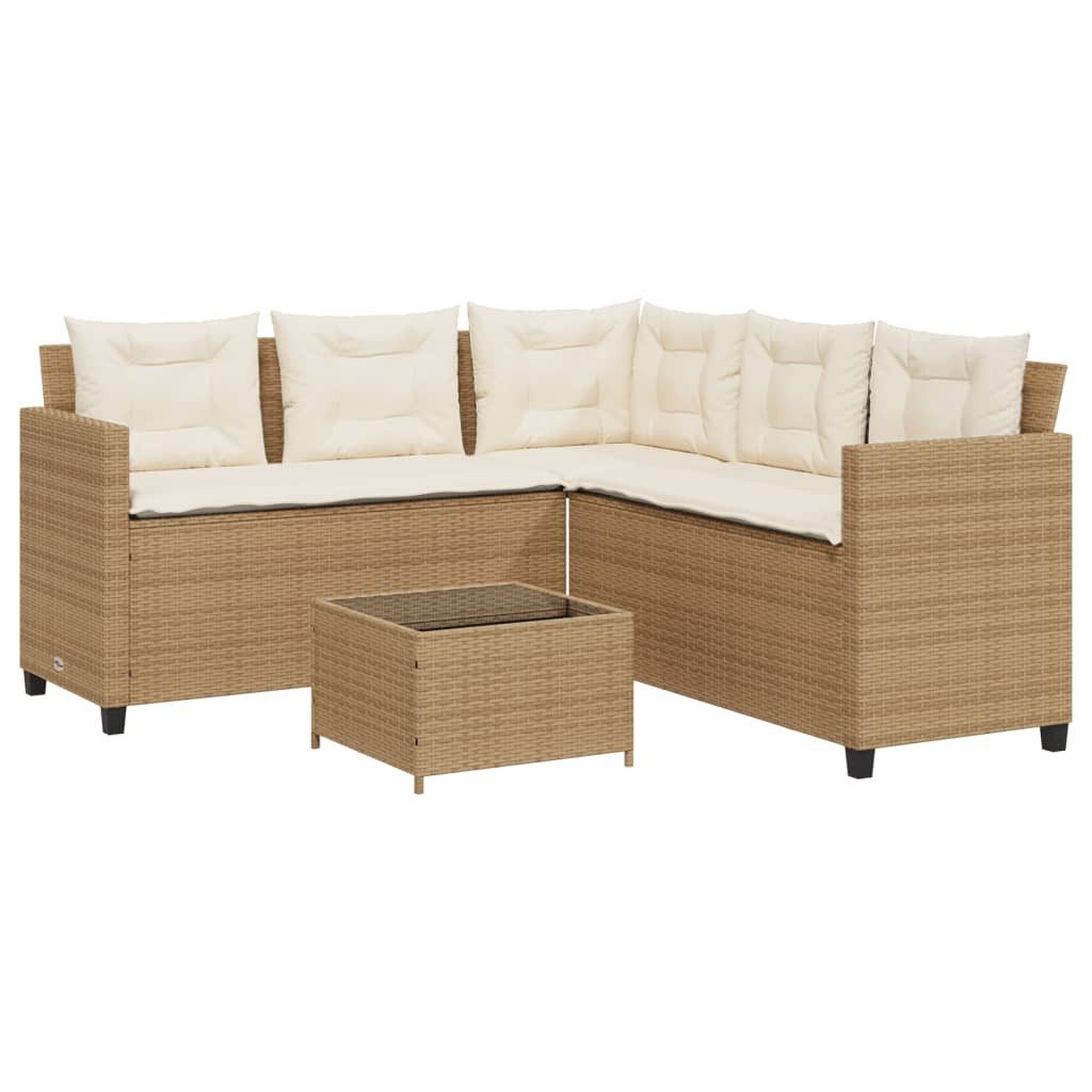 vidaXL Gartenlounge-Set Gartensofa in L-Form mit günstig online kaufen