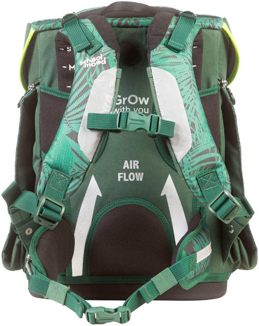 SCHOOL-MOOD® Schulranzen Champion Maxx Pro (Set, 7-tlg), mit LED-Patchy