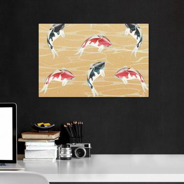 wandmotiv24 Leinwandbild japanische koi fische, Kinder Motive (1 St), Wandbild, Wanddeko, Leinwandbilder in versch. Größen