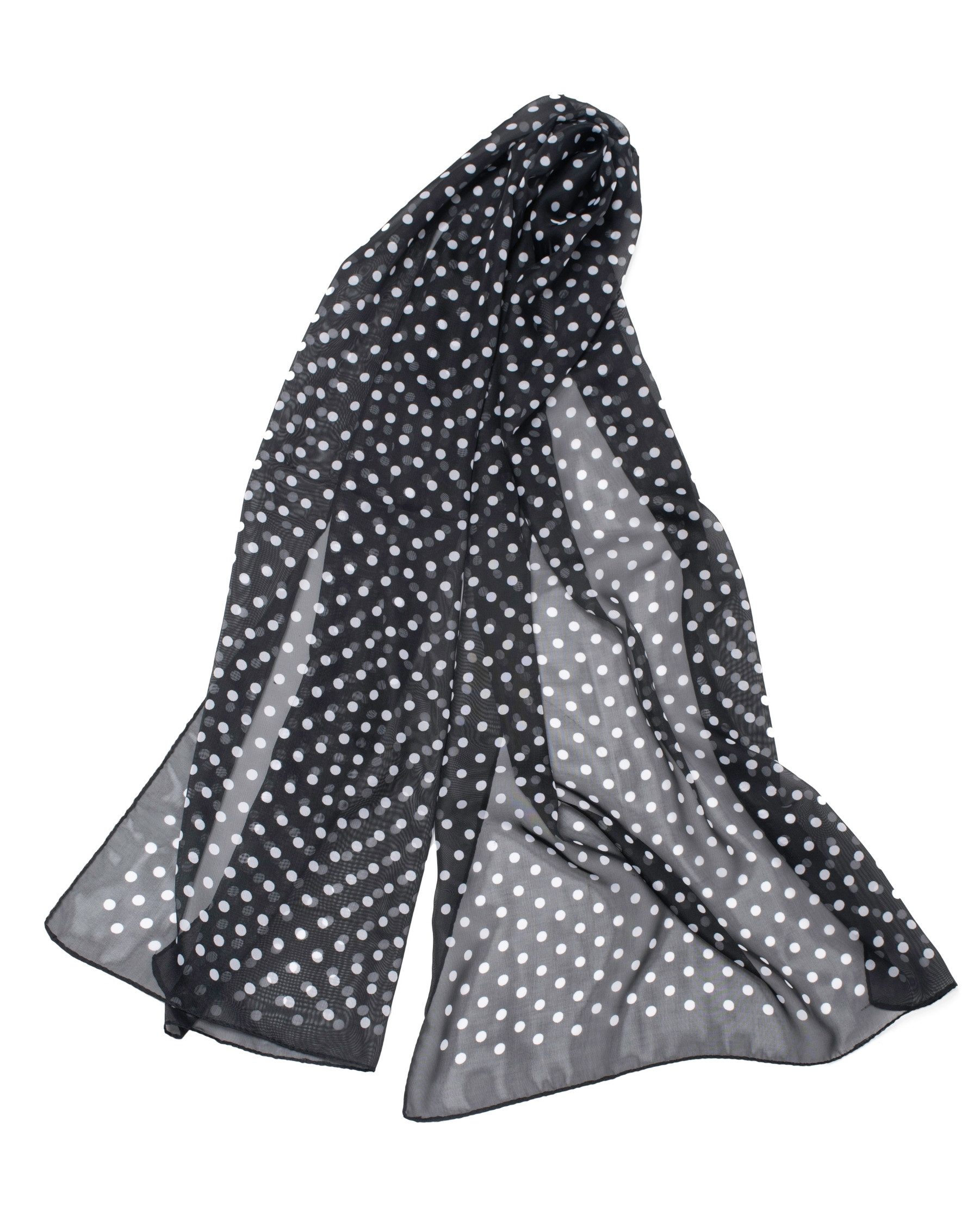 MayTree Modeschal leichter Chiffonschal Damen Polka Dot 50x150cm, (Stück, 1 günstig online kaufen
