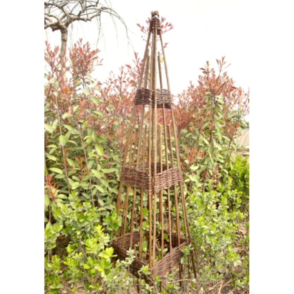 GartenHero Rankhilfe »Rankobelisk Weide 120 cm Rankhilfe Rankgitter