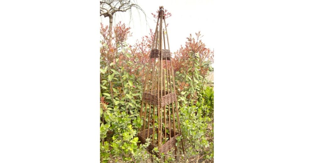 GartenHero Rankhilfe »Rankobelisk Weide 120 cm Rankhilfe Rankgitter