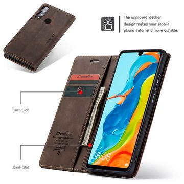 König Design Handyhülle Huawei P30 Lite, Schutzhülle Schutztasche Case Cover Etuis Wallet Klapptasche Bookstyle