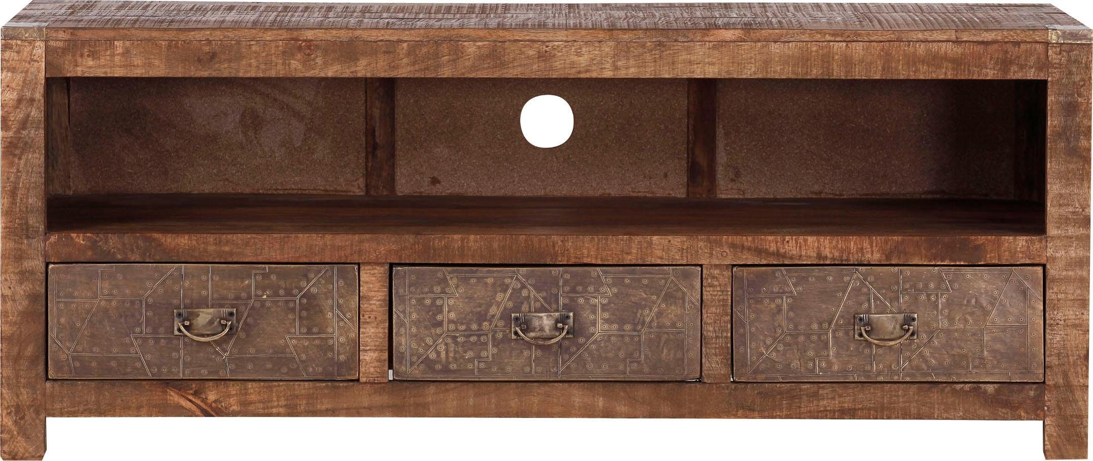 Gutmann Factory Lowboard Oriental, Kommode aus Massivholz Mango