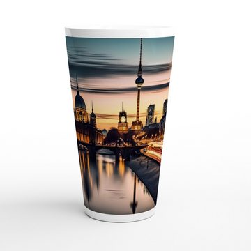 Alltagszauber Latte-Macchiato-Tasse - Jubo-Tasse BERLIN, Keramik, extra groß, für 500ml Inhalt