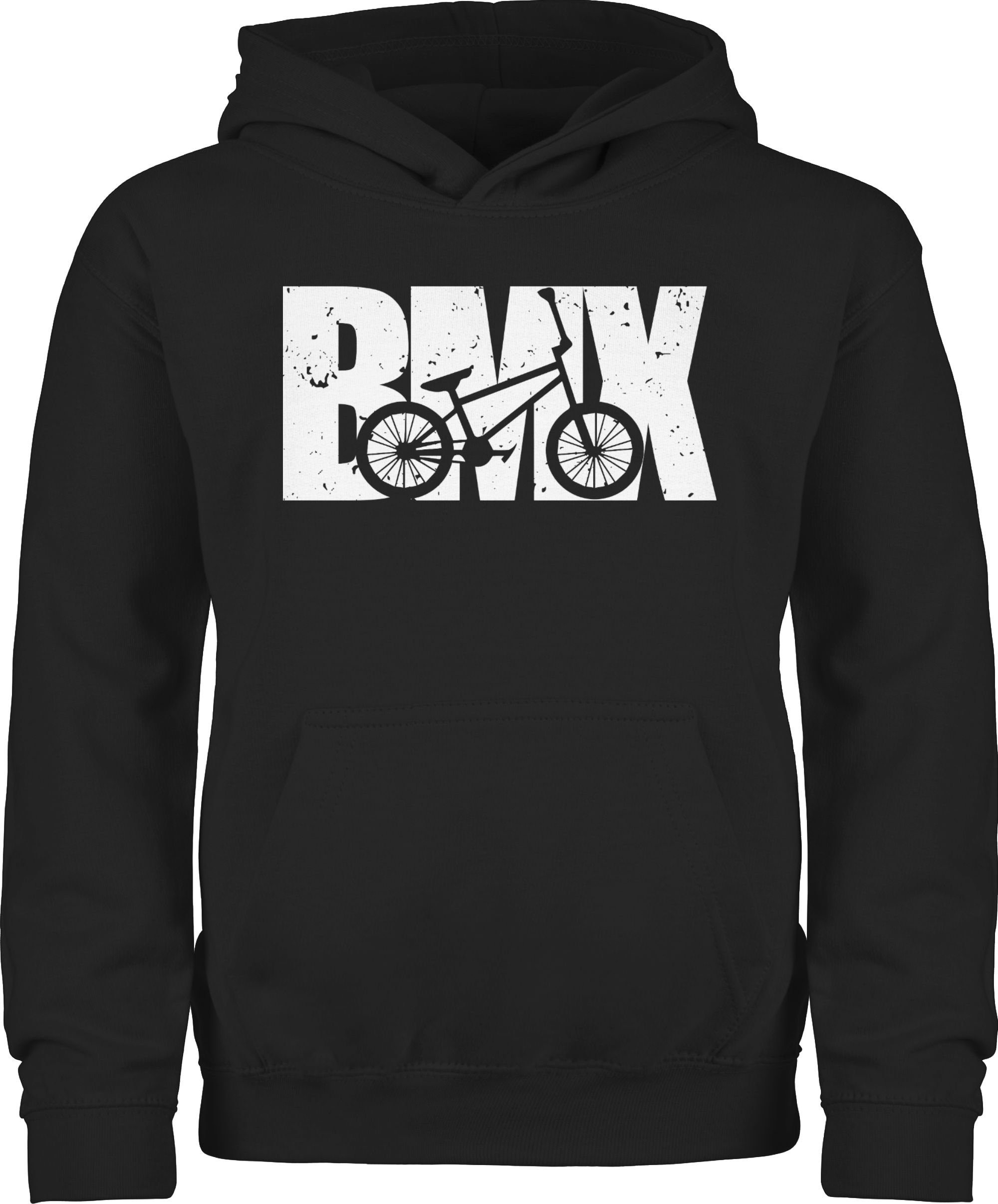 Hoodie Bmx Fahrrad weiß