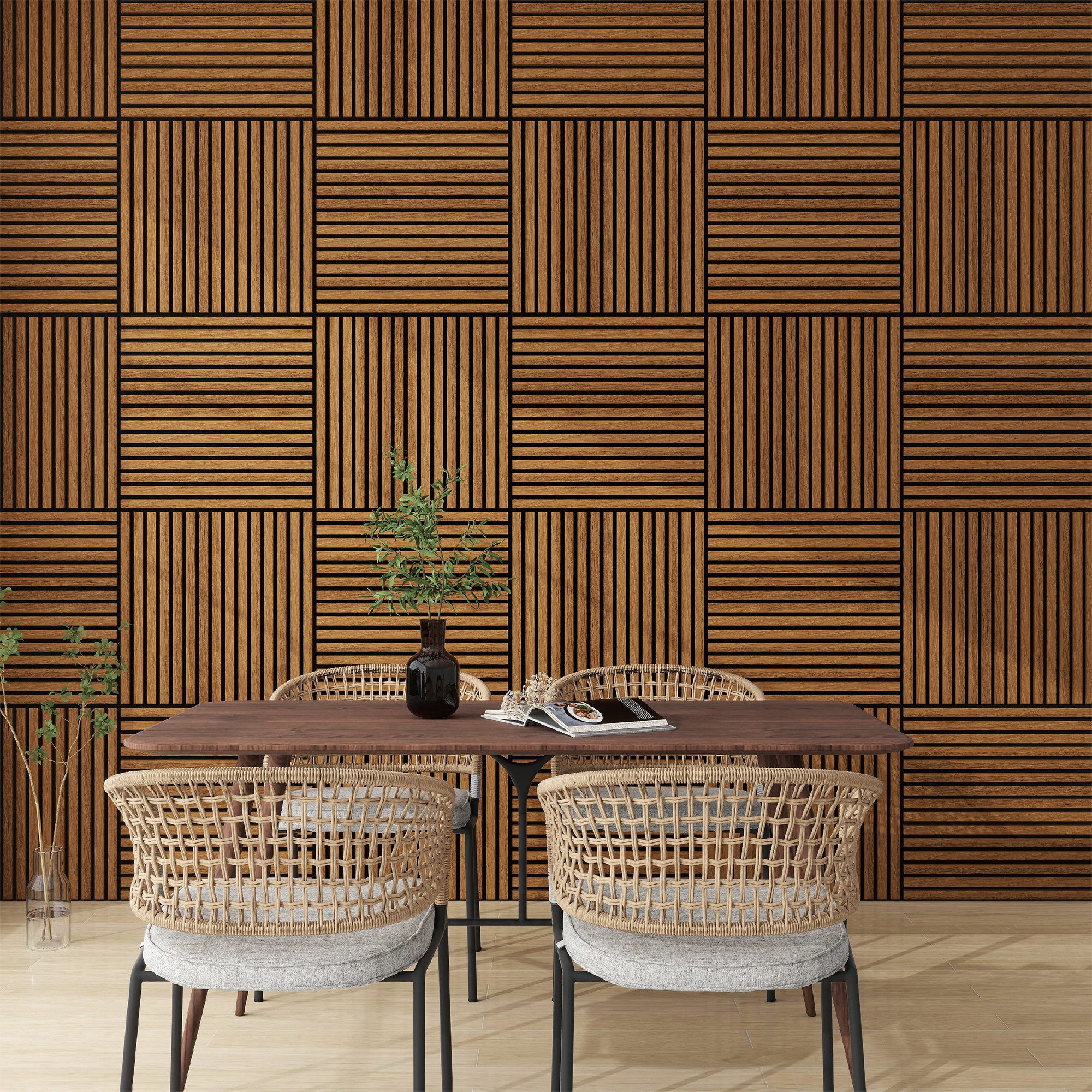 neu.holz 3D Wandpaneel, BxL: 60x60 cm, günstig online kaufen