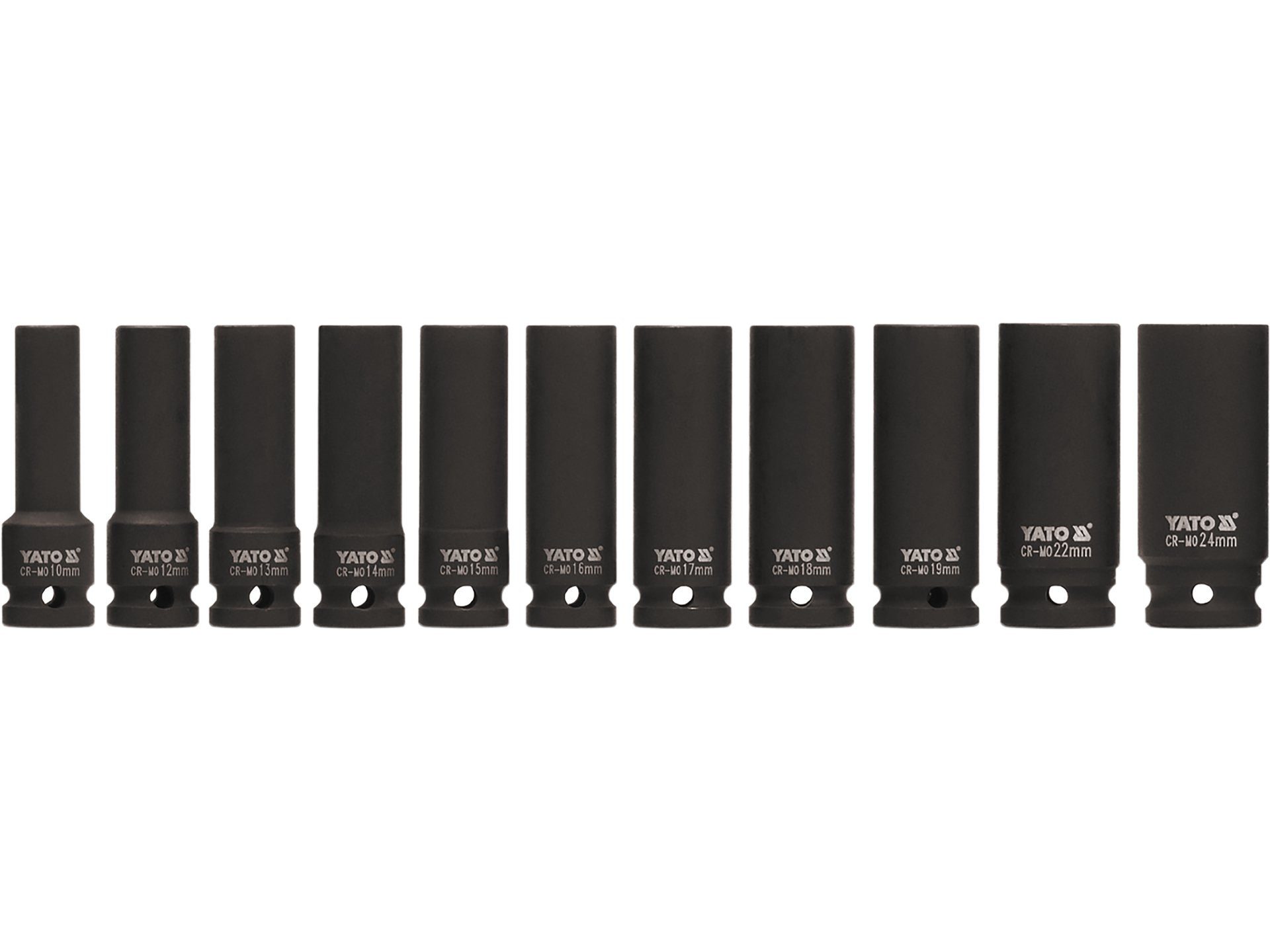 TRIZERATOP Stecknuss Schlagschrauber-Nuss, Schlagnuss SET 1/2“ 10 - 24mm (11 Stück), komplett wie beschrieben, komplett wie beschrieben