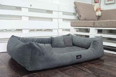 tierlando® Tierbett tierlando® Orthopädisches Hundebett VINCENT High-Tech-Velours (Triton)