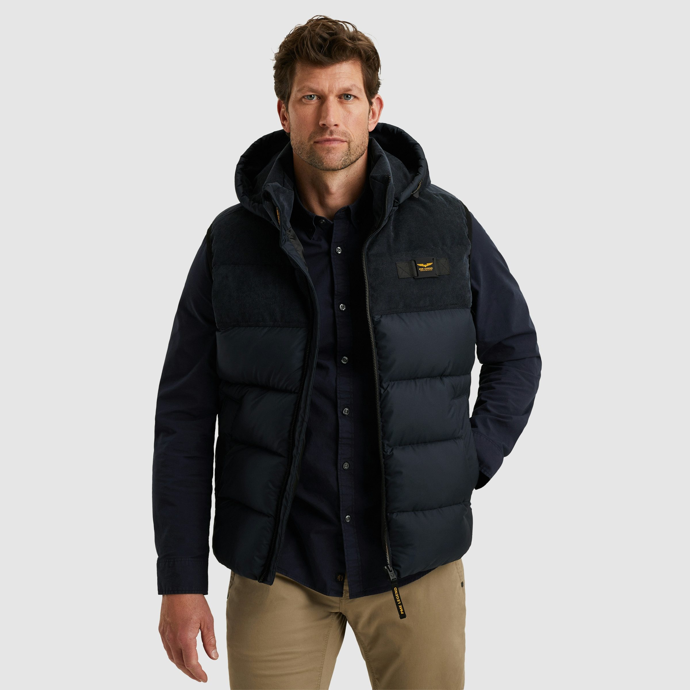 PME LEGEND Steppweste mit Logo Stickerei günstig online kaufen