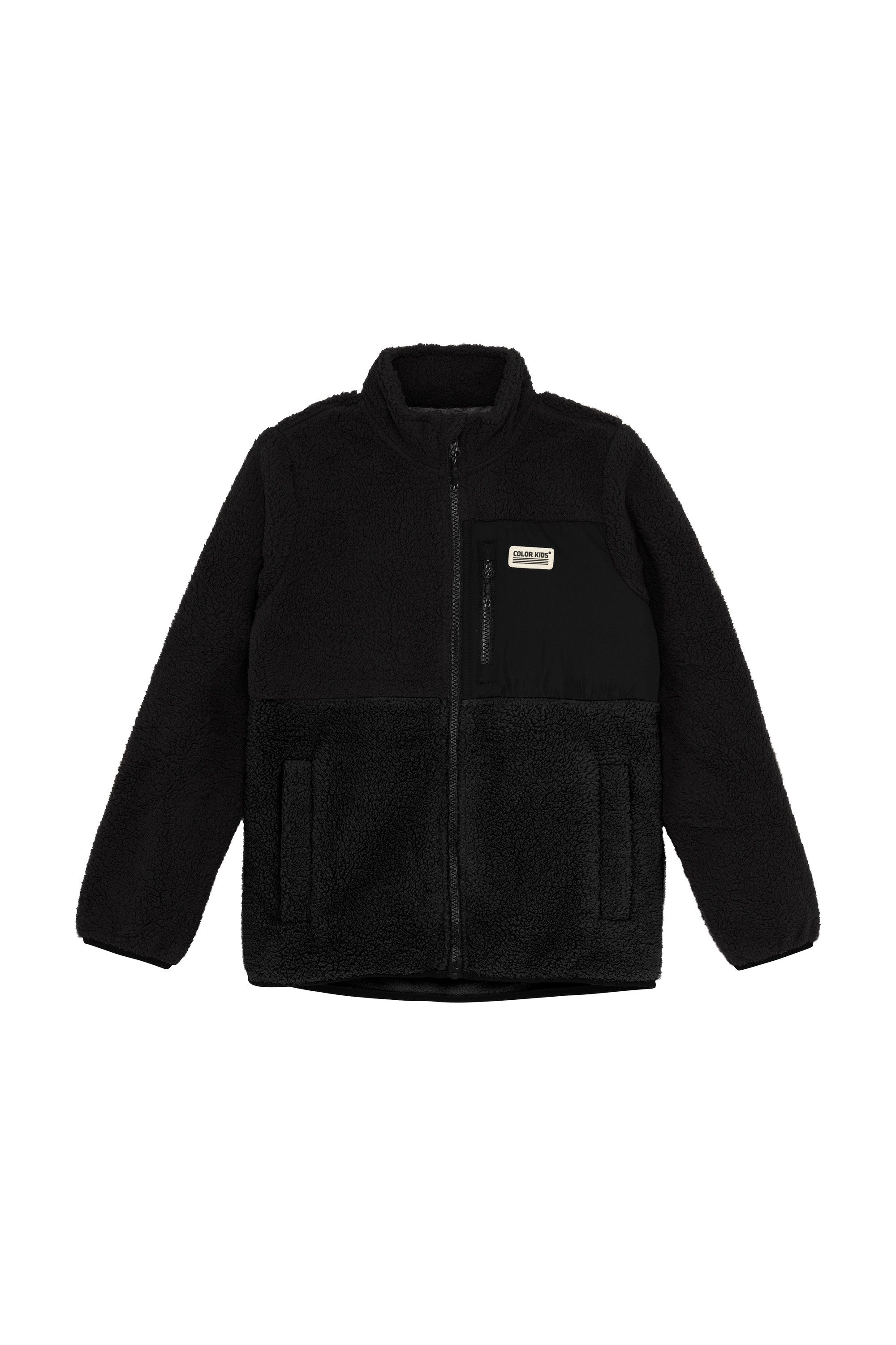 COLOR KIDS Plüschjacke COFleece Flauschige Teddy-Jacke