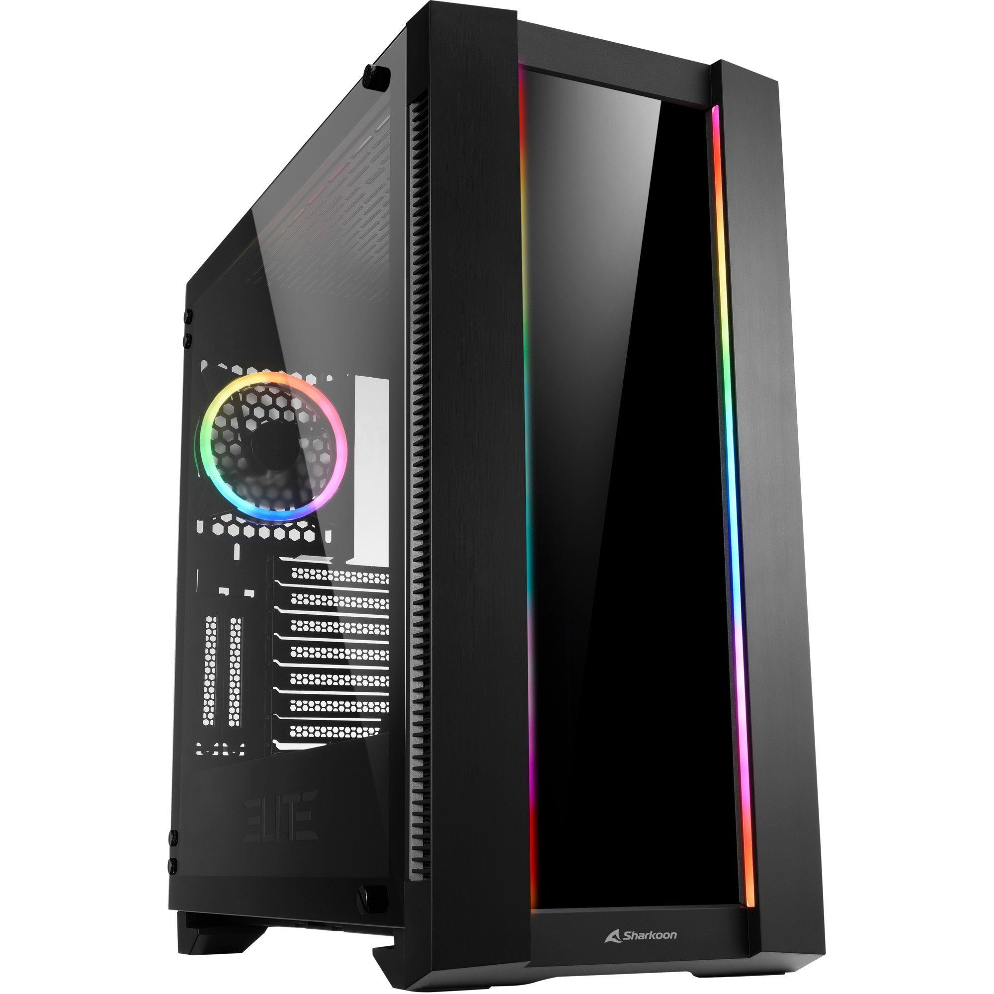 Sharkoon PC-Gehäuse ELITE SHARK CA200G RGB LED black