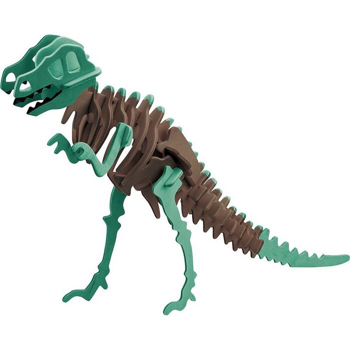 Marabu Holzbaukasten KIDS 3D Puzzle Holzbausatz Dinosaurier T-Rex QE8776