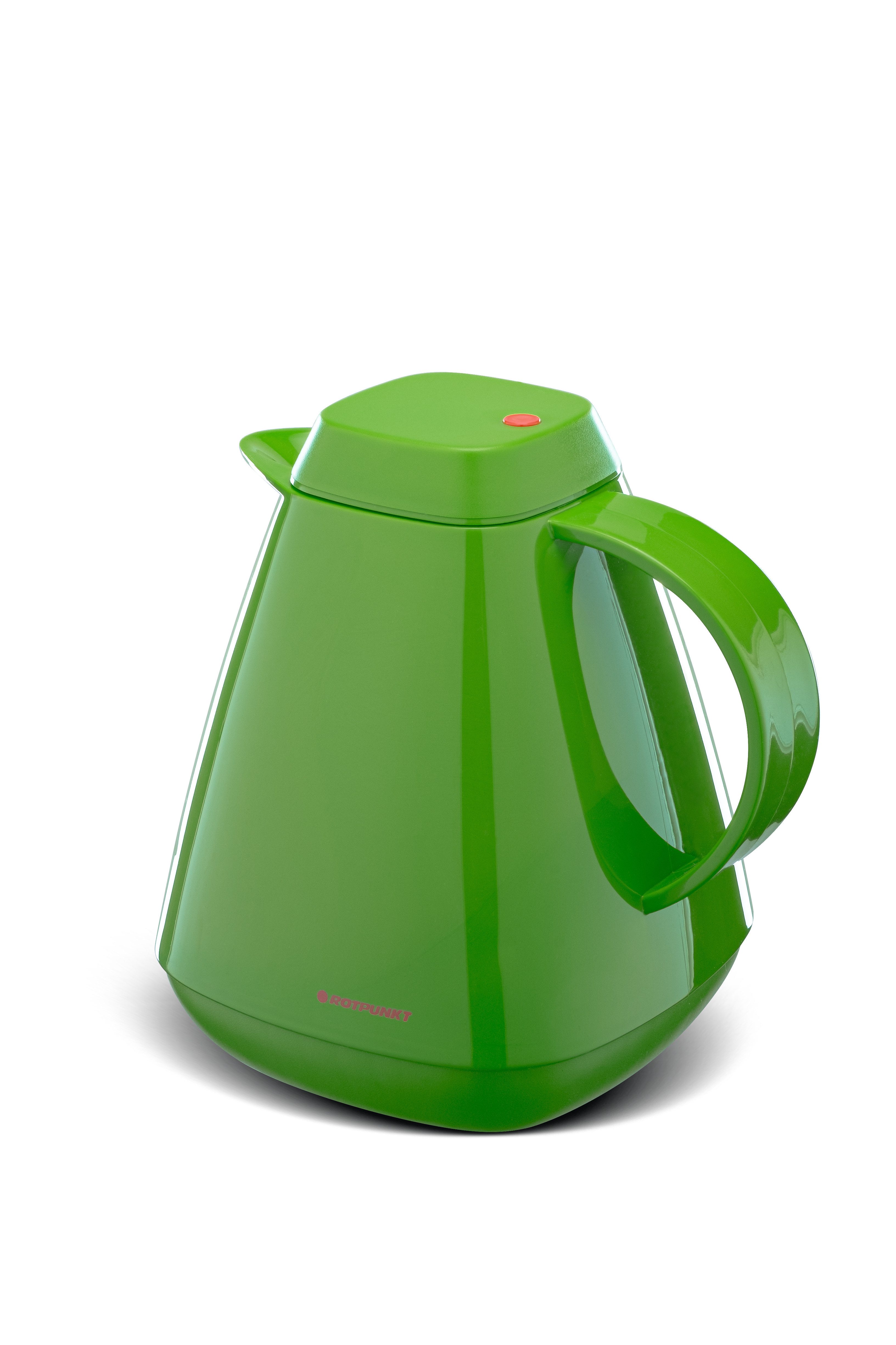 ROTPUNKT Isolierkanne 1,0 Liter 650 Glaseinsatz I hochwertig I Thermokanne I 24 Std heiß, (Kaffeekanne I Teekanne), robust und auslaufsicher