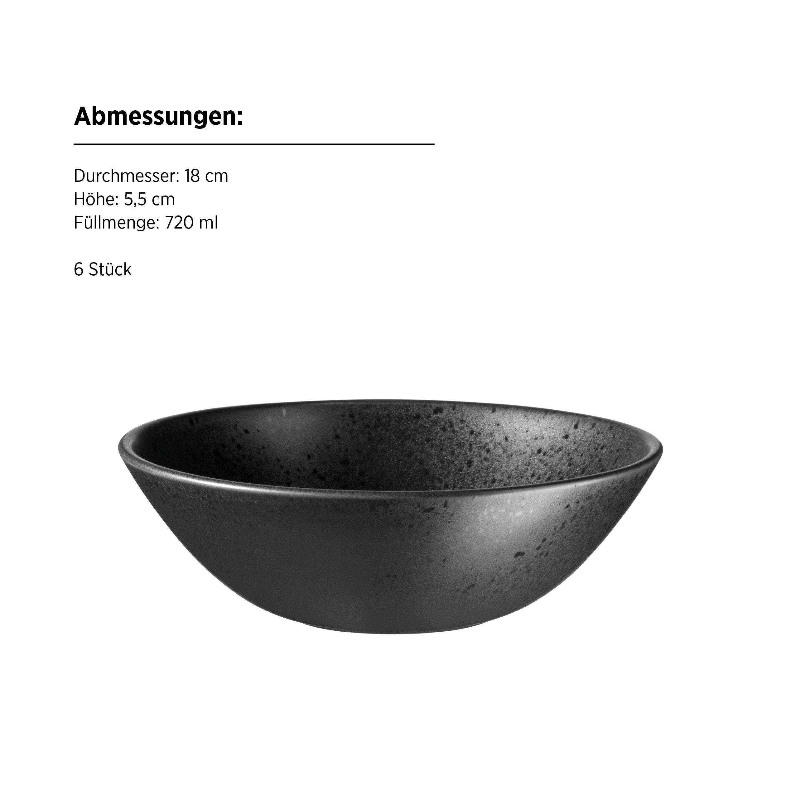 MÄSER Schüssel Essential, Steinzeug, (6-tlg)