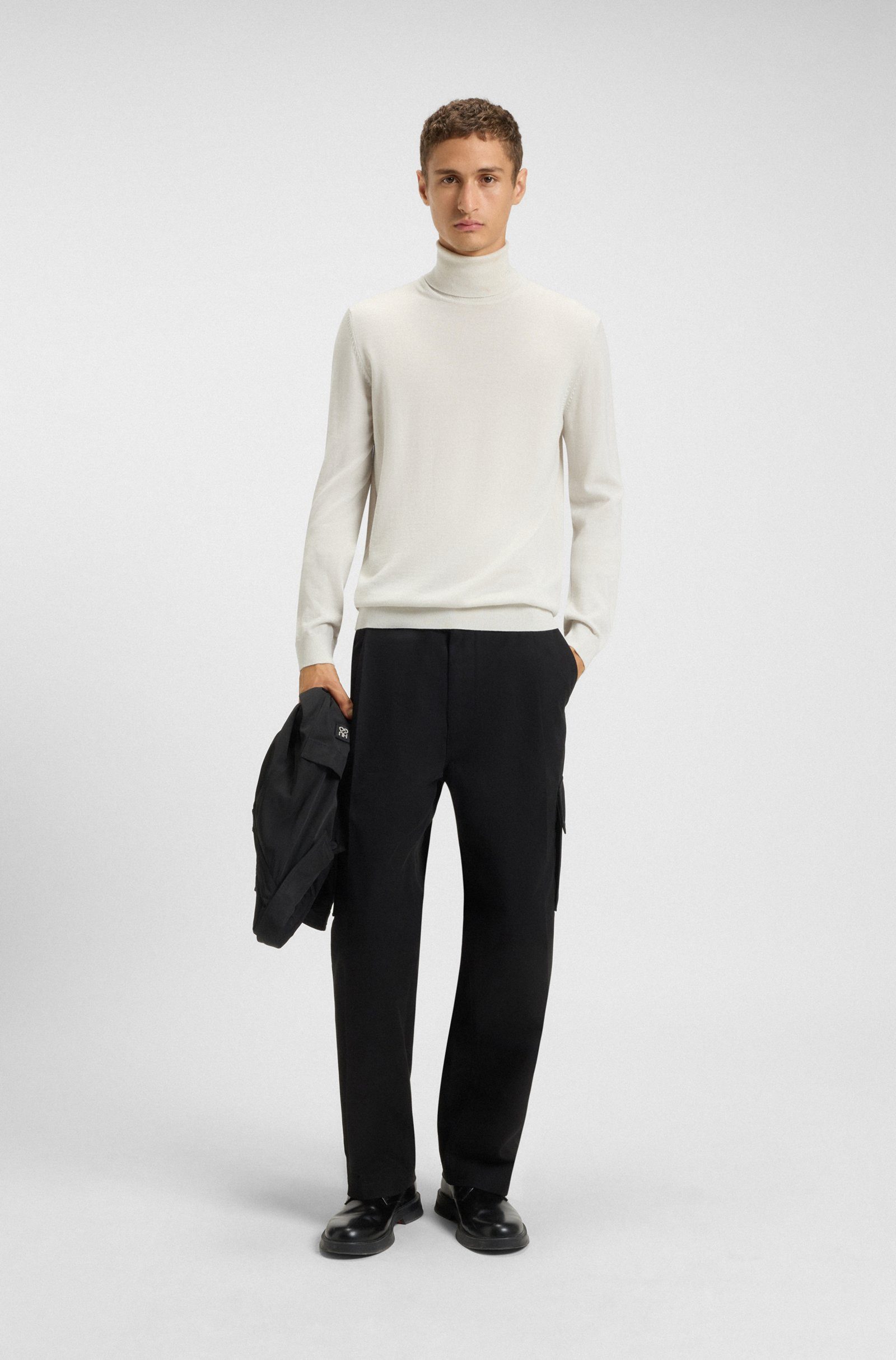 HUGO Strickpullover Thomas-M 10243187 01 (1-tlg)