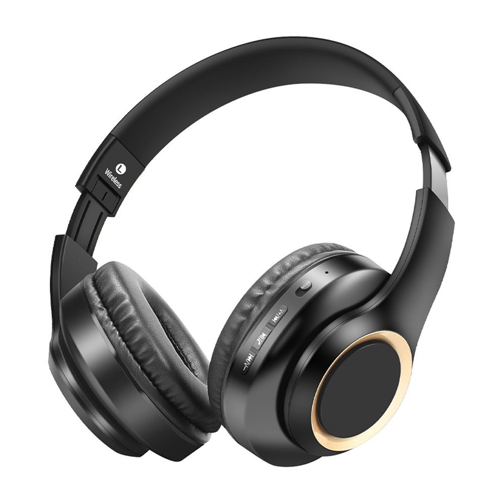 schwarz Heavy 5.3,Noise Cancelling Ear Bass,FM Kopfhörer, Kopfhörer Kopfhörer,Over Bluetooth (Bluetooth Over-Ear-Kopfhörer Bluetooth Modus) Mutoy